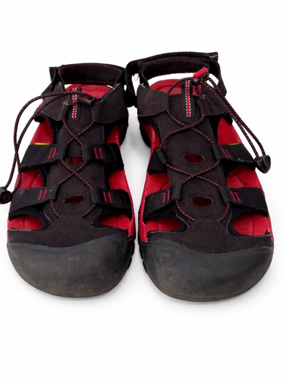 KEEN Newport H2 Hiking Water Sandals Black Red Men’s Size 13 EU 47